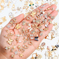 50Pcs Random Mix luxury nail charm