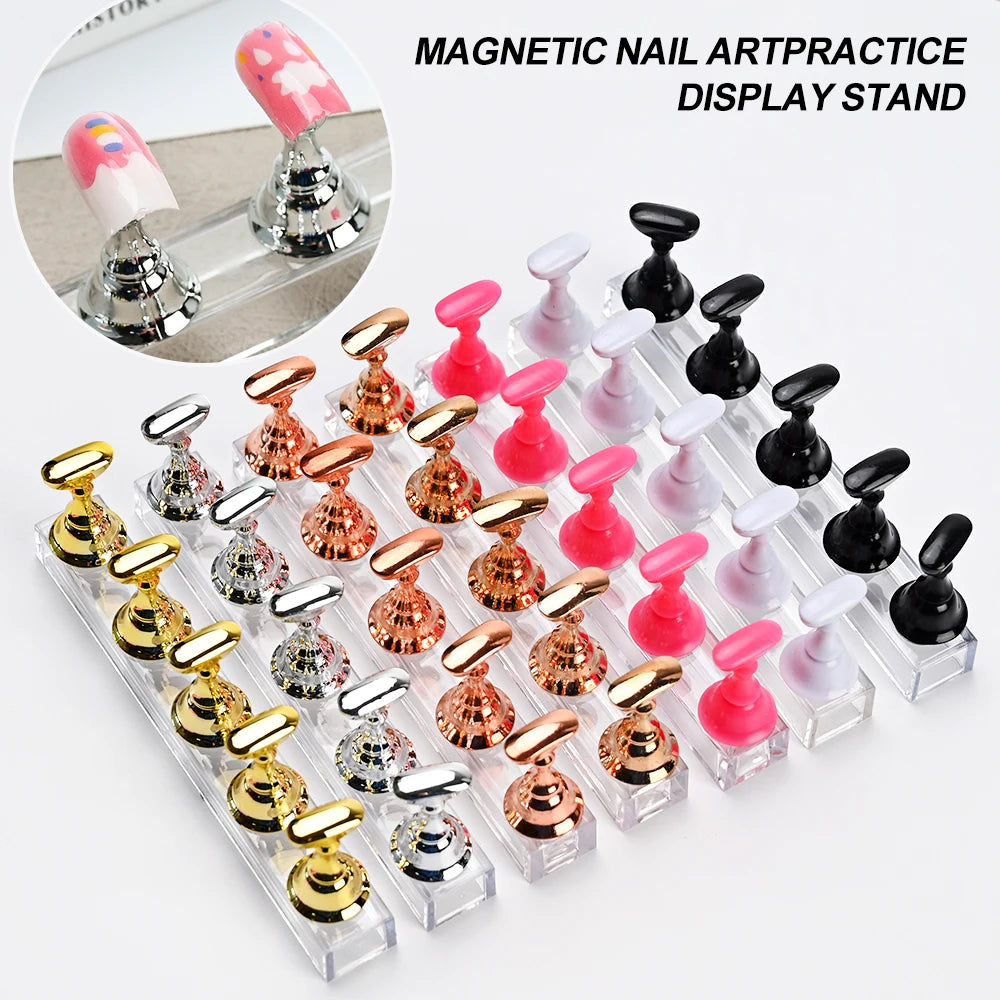 5pcs Magnetic Nail Stand for Press On Nails