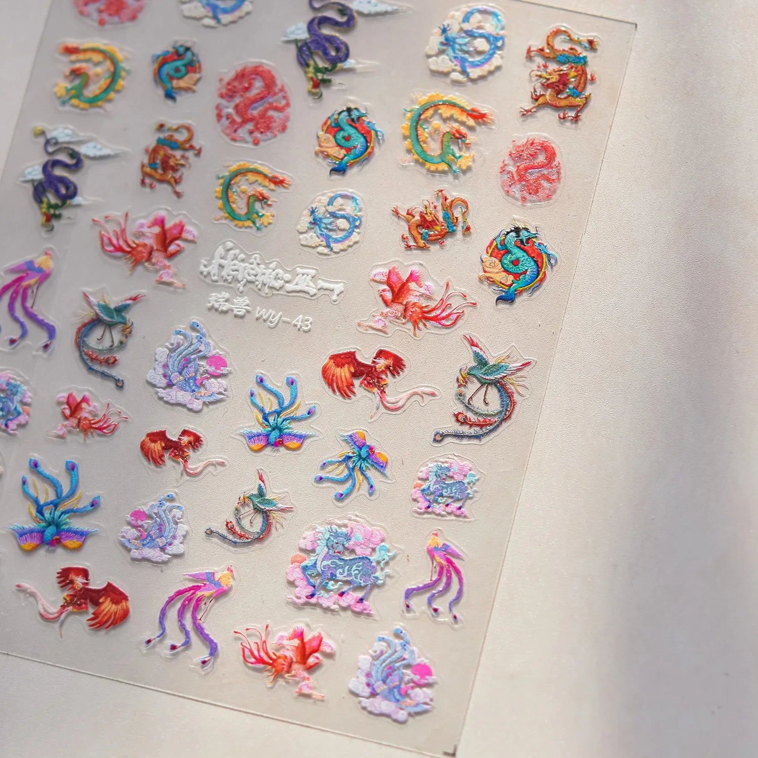 5D Butterfly Blooming Flowers Nail Art Stickers