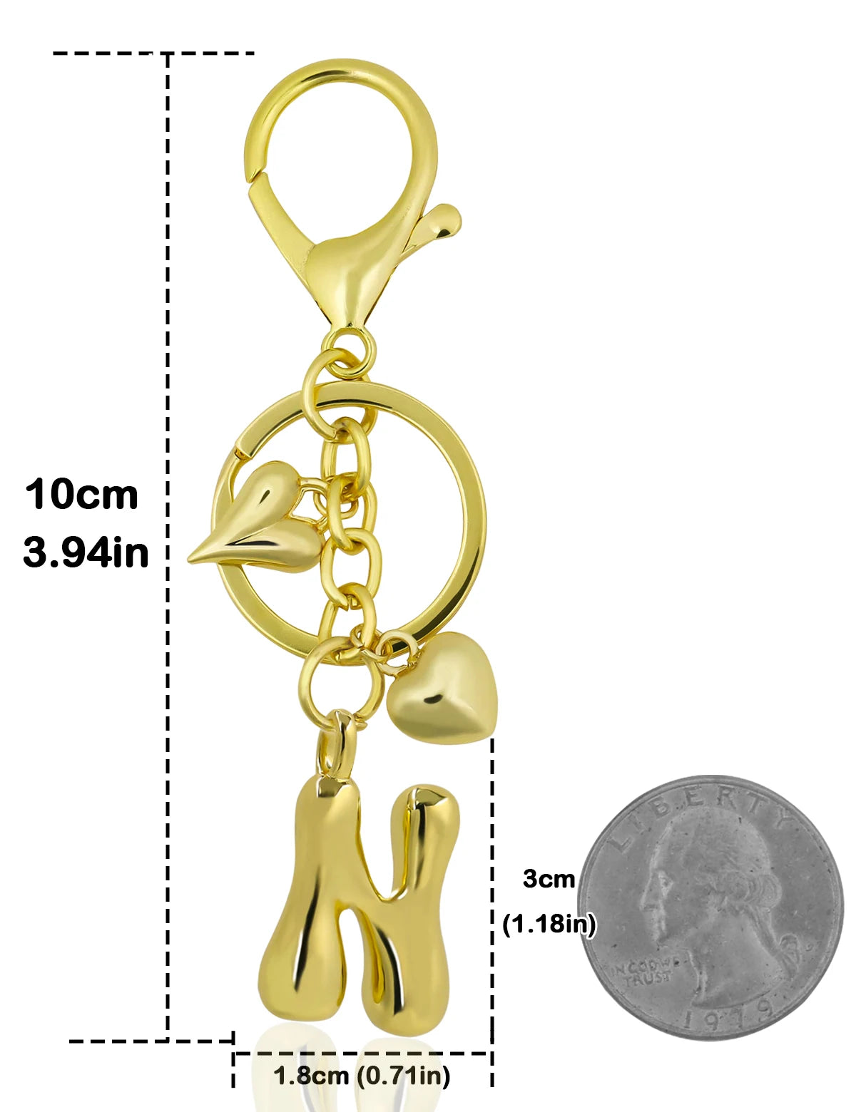 Bubble Letter Keychain