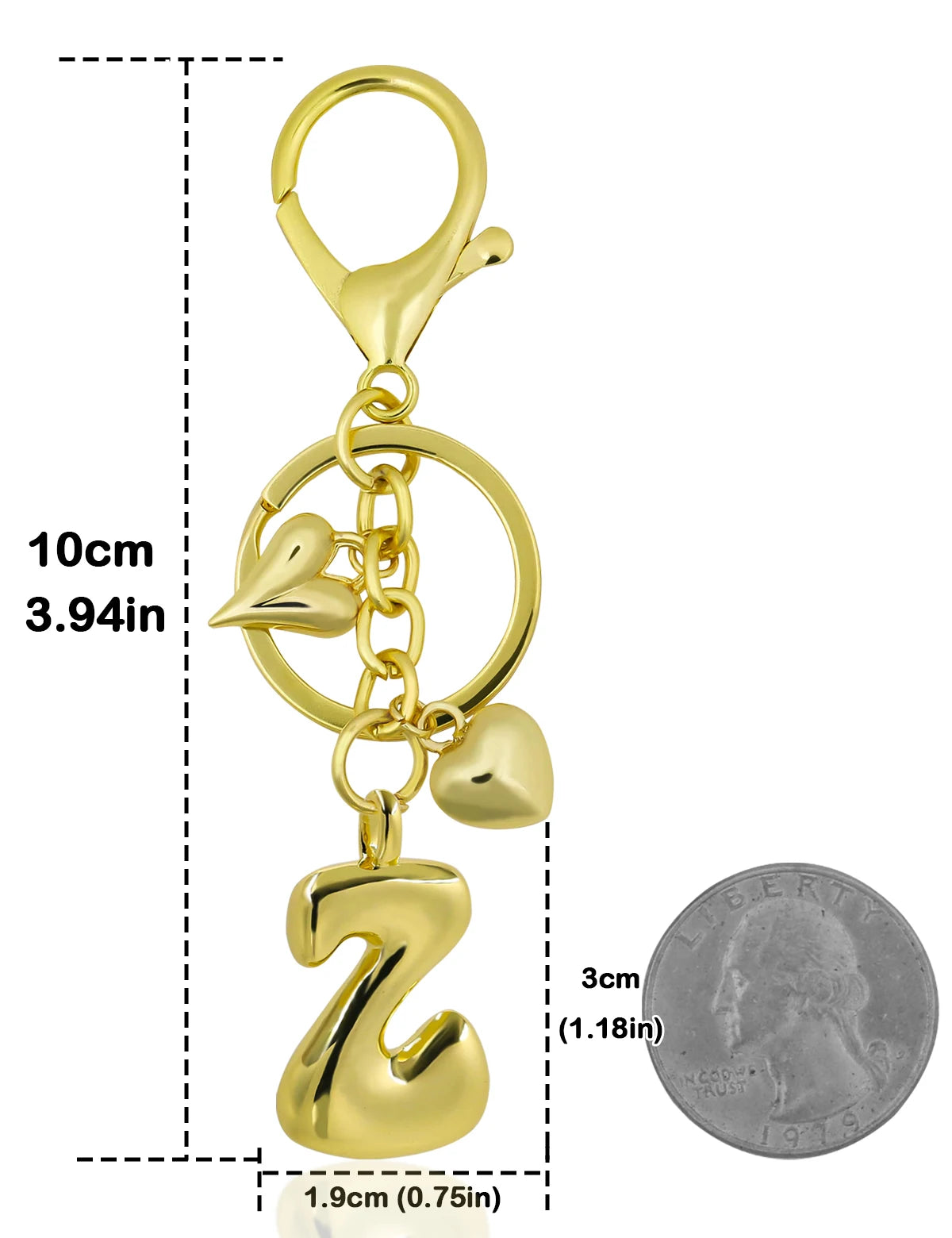 Bubble Letter Keychain