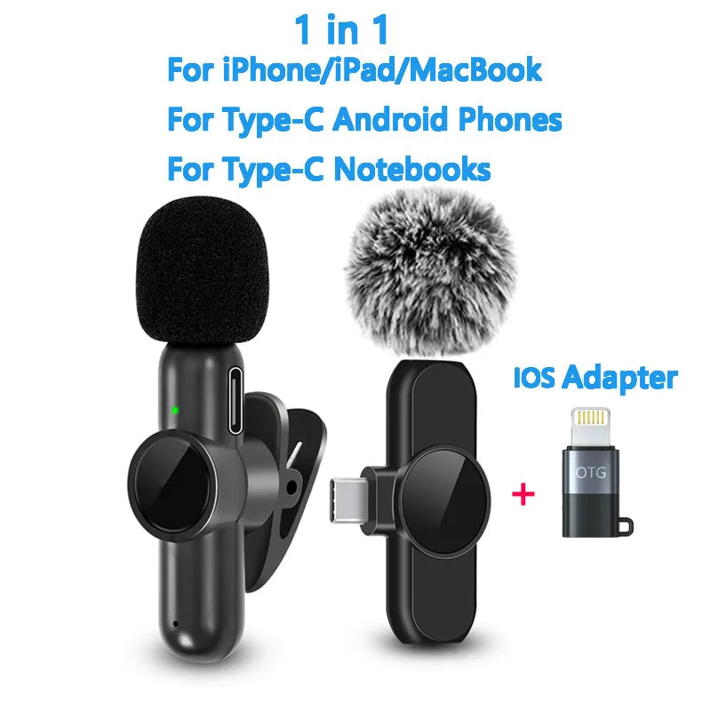 2.4G Wireless Lavalier Noise Cancelling Microphone