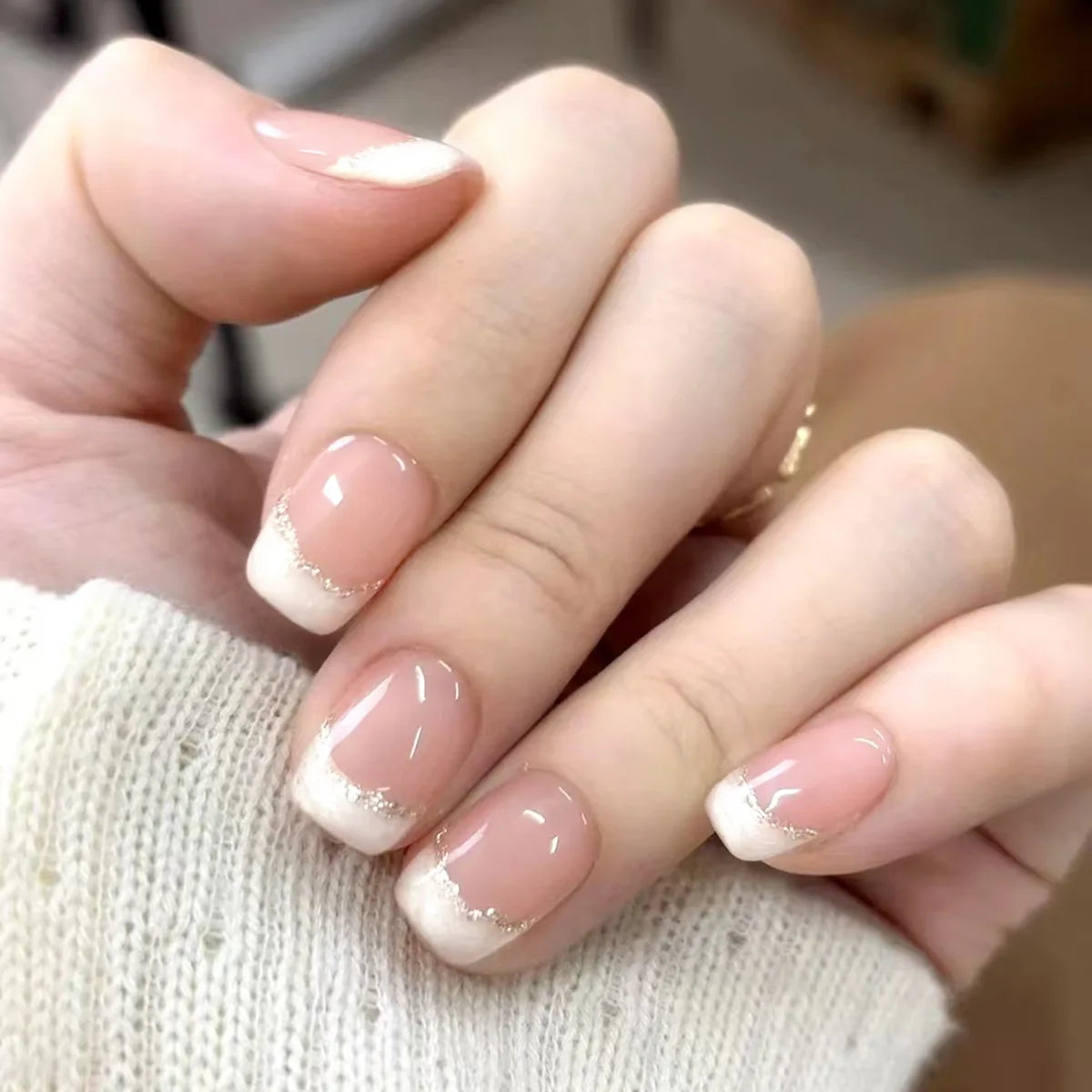24pcs Press on Nails Short
