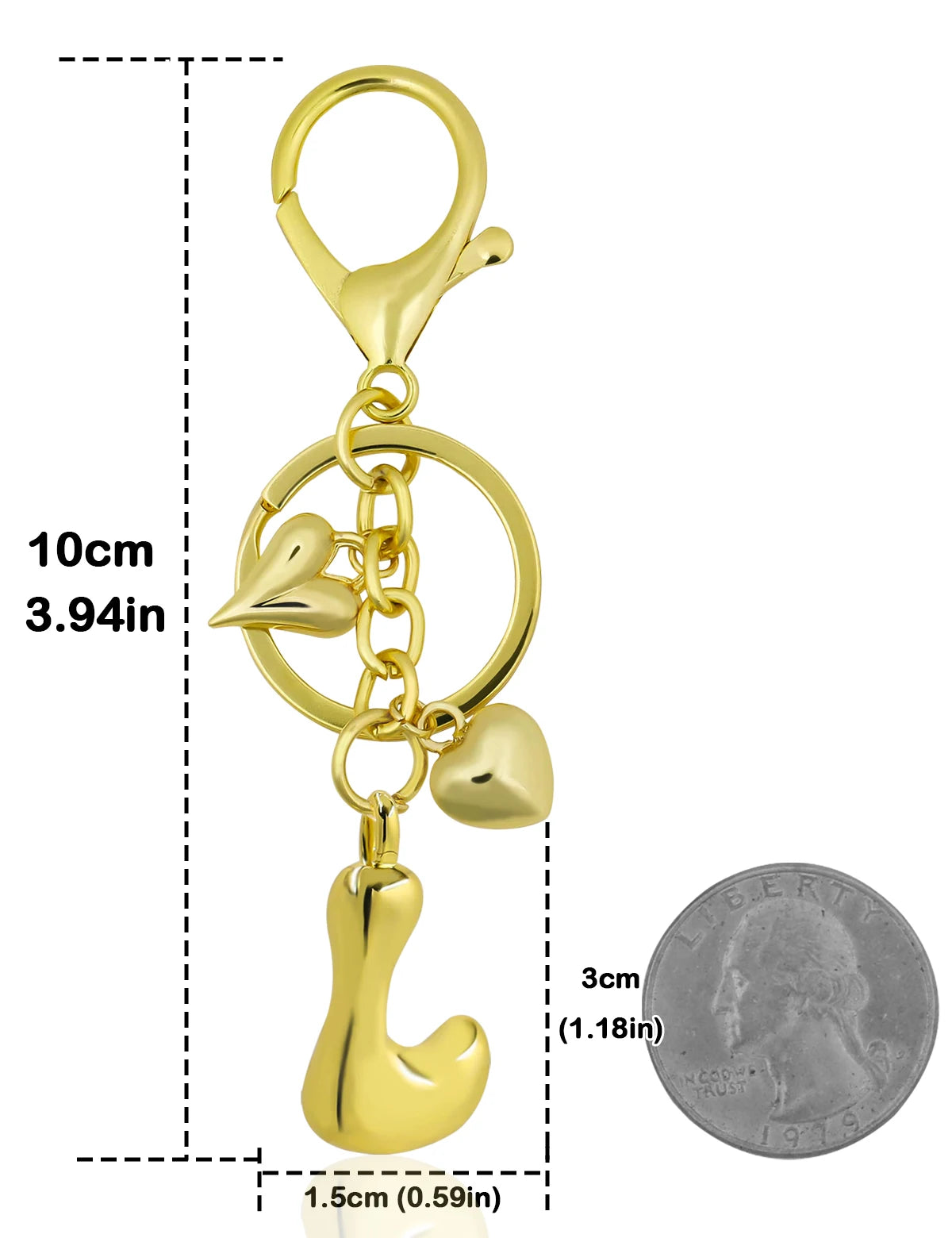 Bubble Letter Keychain