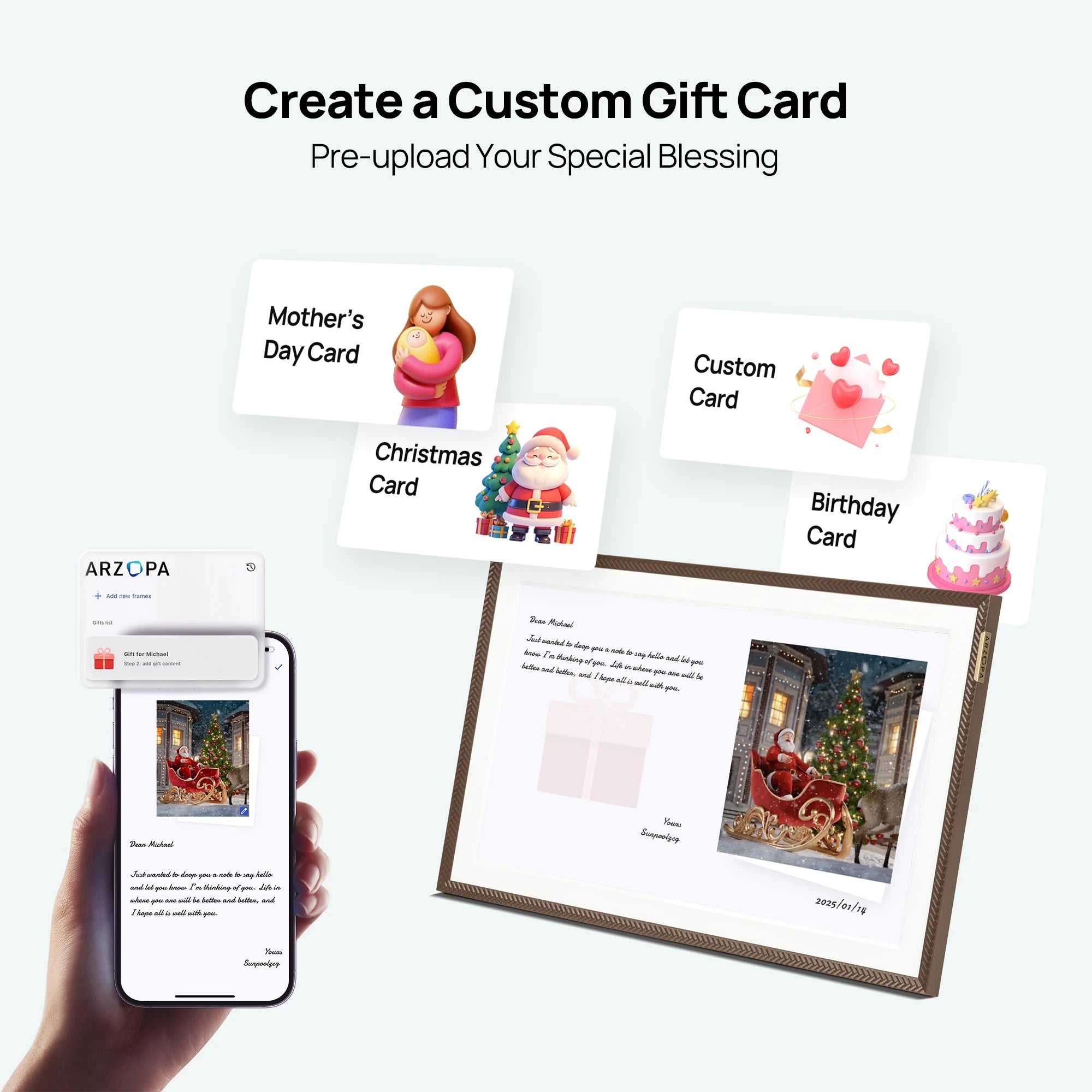 ARZOPA 15.6 Inch 1920 x 1080 FHD IPS Electronic Digital Picture Frame