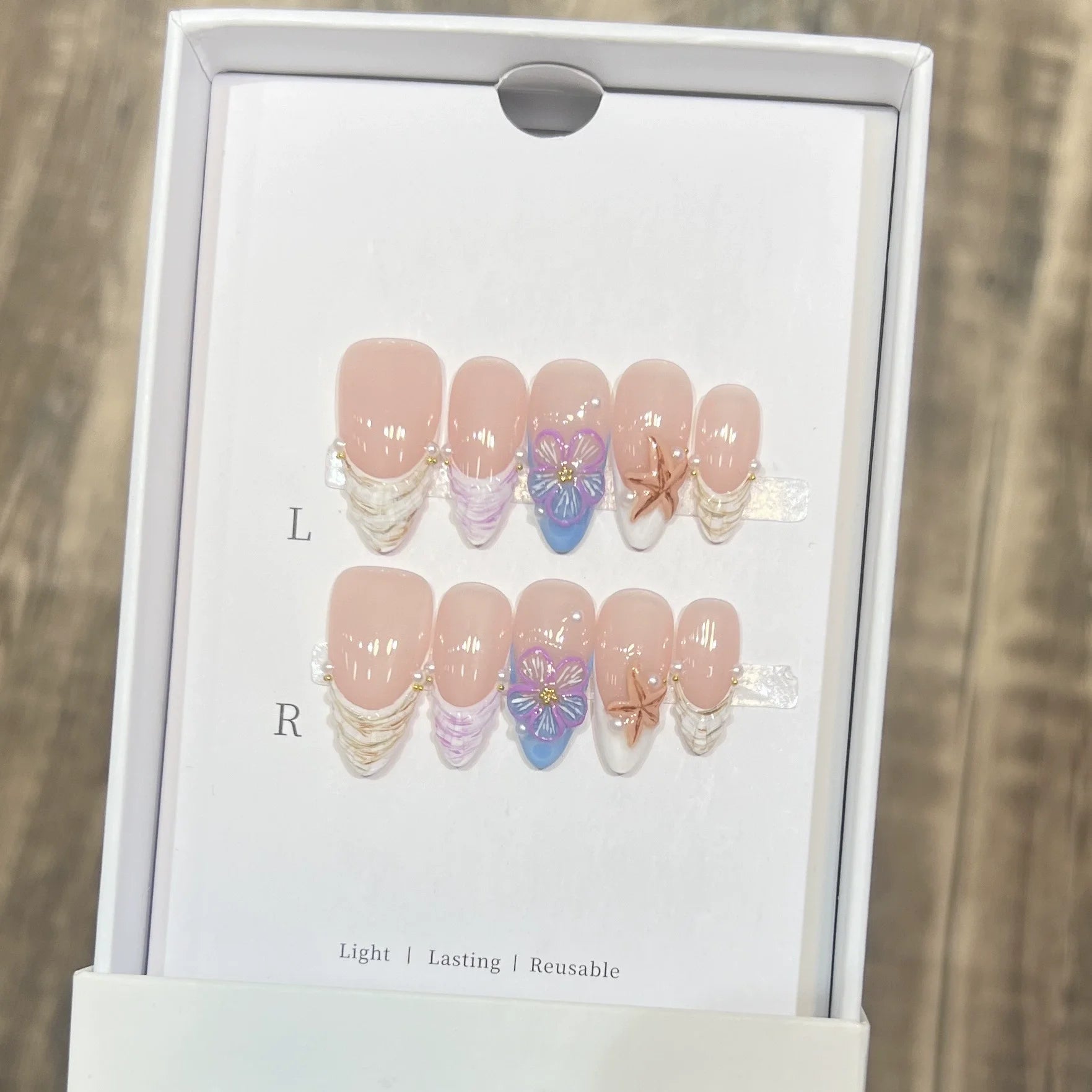 10Pcs Handmade Press On Nails Summer Fruits