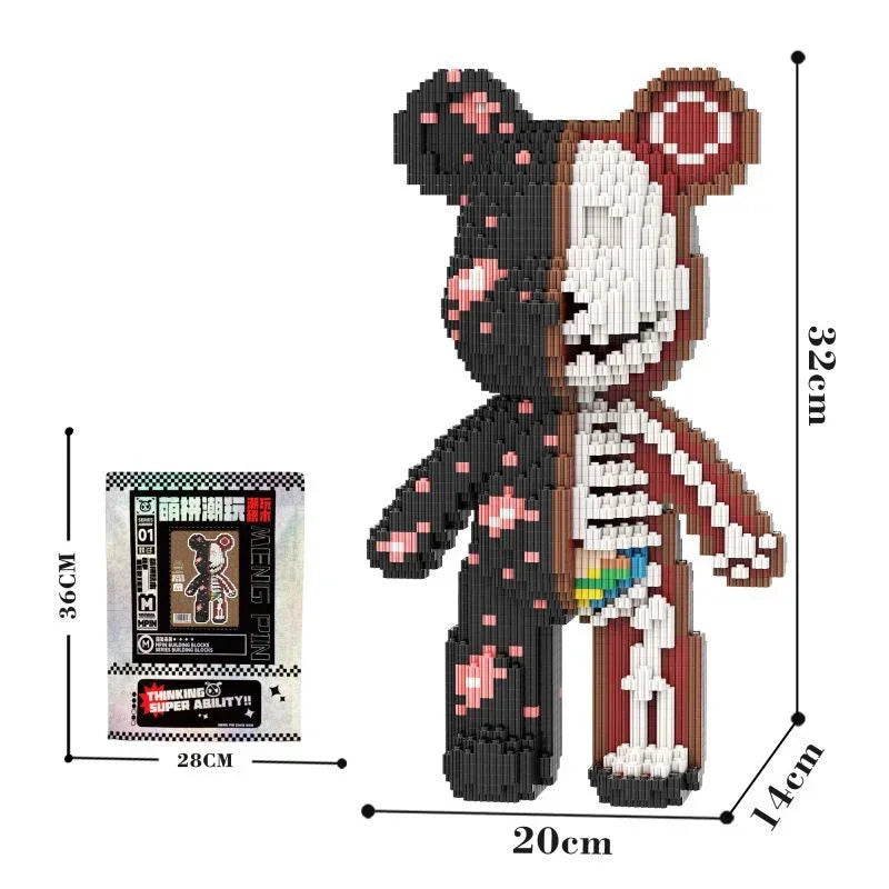 3D Kawaii Bear Diamond Building Block