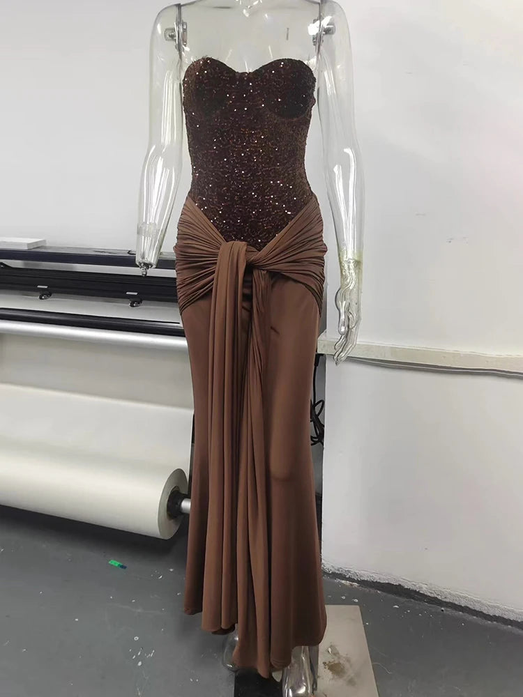 Sparkle Off-shoulder Dress