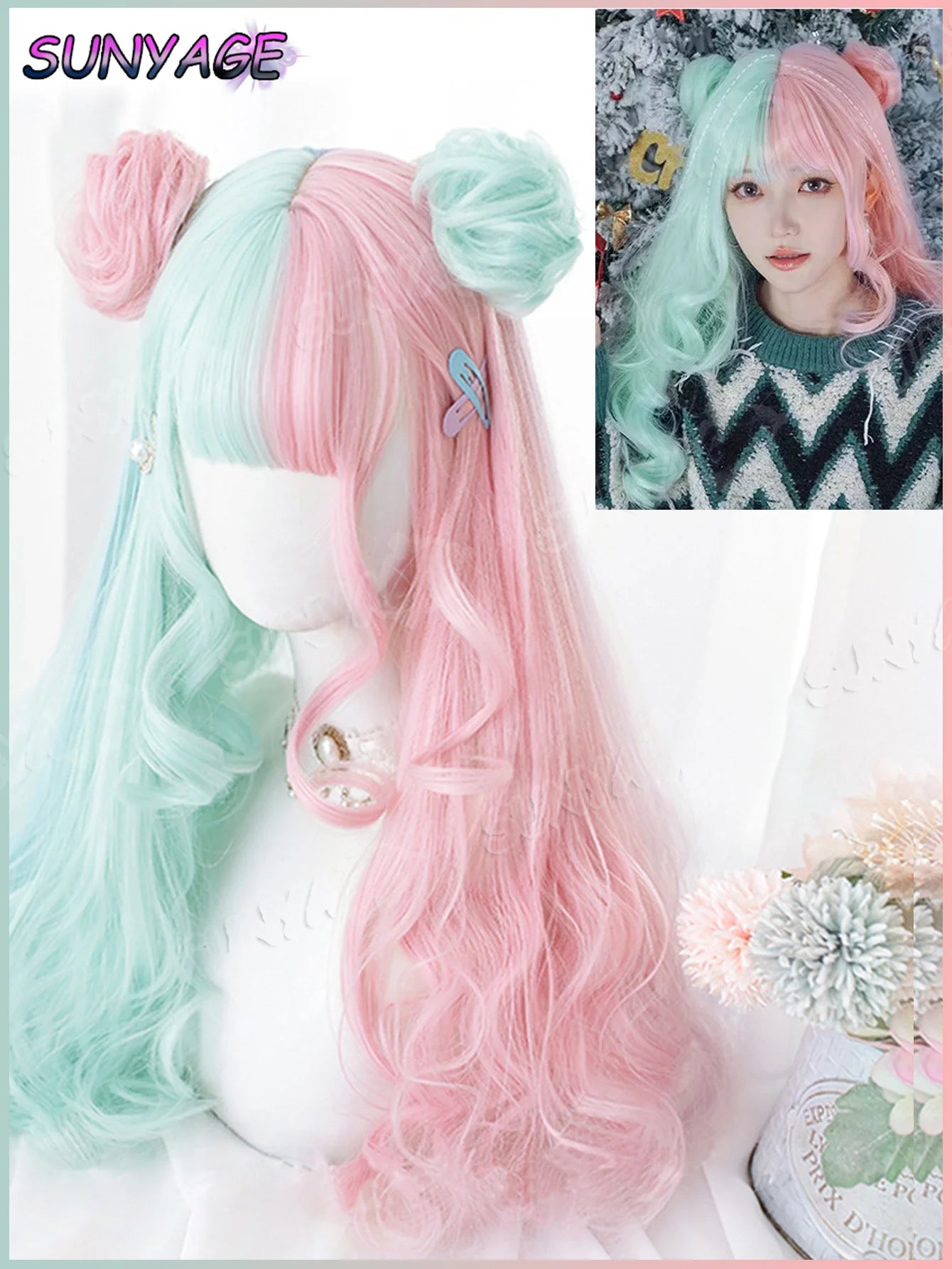 Cosplay Headband Wigs Synthetic