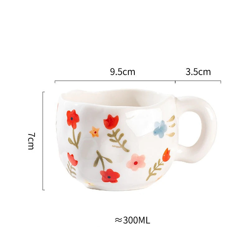 Hand Pinched Irregular Ceramic mug