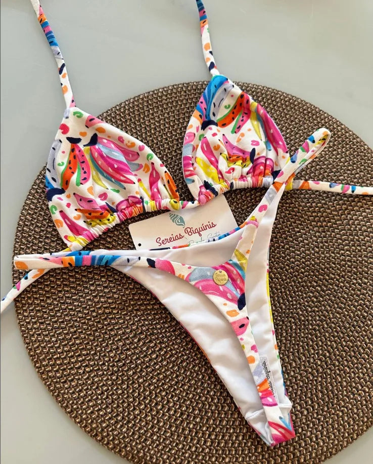 Swimwear Women Printed Bikini Set