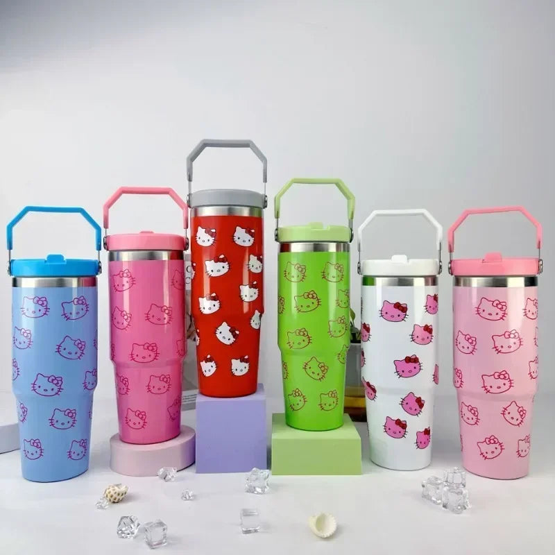 Kawaii Hello Kitty High-capacity Stainless Steel Vacuum Cup