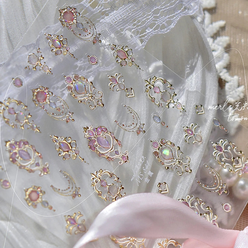 Gorgeous Gemstone Luxury 5D Nail Art Stickers