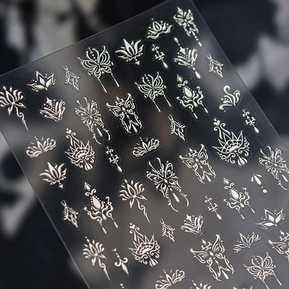 Gorgeous Gemstone Luxury 5D Nail Art Stickers