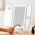 Trifold Makeup Mirror LED Lights