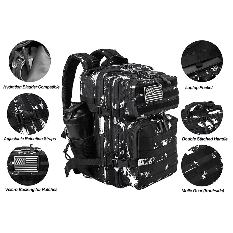 25L Tactical Backpack GYM Bag