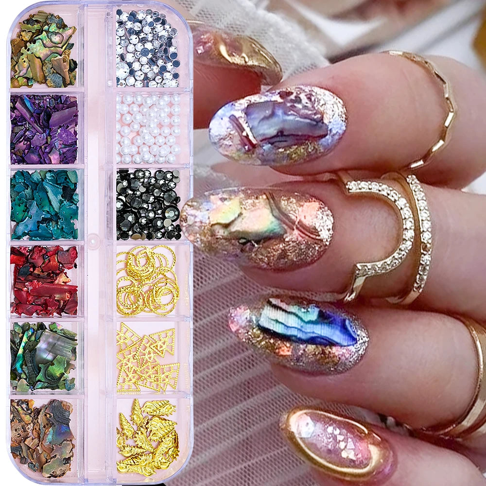 Ocean Starfish Shell Nail Charms