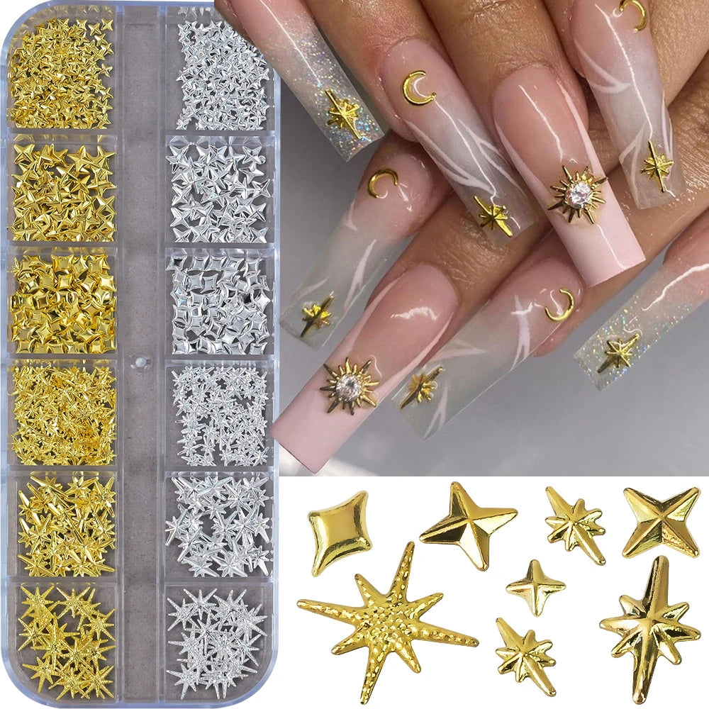Ocean Starfish Shell Nail Charms